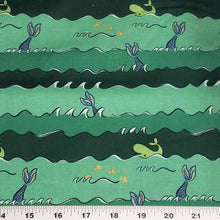 Load image into Gallery viewer, 100% Cotton Woven Fabric, Mermaids Ocean&#39;s Green by Riley Blake Designs. Fun Mermaid Tail fabric, Sold by the 1/2 Yard
