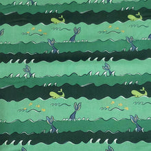 Load image into Gallery viewer, 100% Cotton Woven Fabric, Mermaids Ocean&#39;s Green by Riley Blake Designs. Fun Mermaid Tail fabric, Sold by the 1/2 Yard
