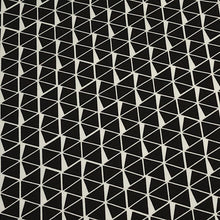 Load image into Gallery viewer, Cotton Knit Fabric Geometric Triangle, Black or Teal Triangle Fabric, Apparel Fabric, European Quality, 4 Way Stretch - Sold by the 1/2 yard
