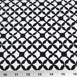 SWIM Fabric: Nylon Spandex Knit, Swimwear Fabric, Stylish Black and White Print. Very Nice For Swimsuit and Activewear. Sold by the 1/2 yard