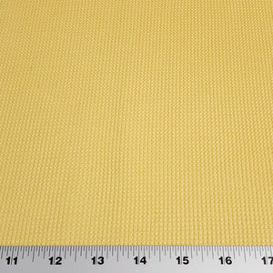 Waffle Thermal Knit Fabric, Very Soft Cotton Blend Butter Yellow Color Fabric, 4-Way Stretch- Deadstock Fabric,  Sold by the 1/2 Yard