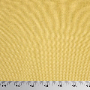 Waffle Thermal Knit Fabric, Very Soft Cotton Blend Butter Yellow Color Fabric, 4-Way Stretch- Deadstock Fabric,  Sold by the 1/2 Yard