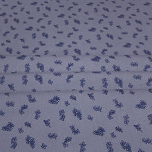 Load image into Gallery viewer, Linen Rayon Blend Fabric, Pretty Dainty Floral on Blue or Dusty Peach. Nice Breathable Fabric. No Stretch Woven, Sold by the 1/2 yard
