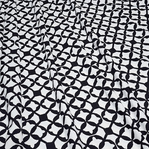 SWIM Fabric: Nylon Spandex Knit, Swimwear Fabric, Stylish Black and White Print. Very Nice For Swimsuit and Activewear. Sold by the 1/2 yard