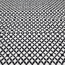 Load image into Gallery viewer, SWIM Fabric: Nylon Spandex Knit, Swimwear Fabric, Stylish Black and White Print. Very Nice For Swimsuit and Activewear. Sold by the 1/2 yard
