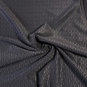 Swim Fabric - Medium Gray Textured Swimsuit Fabric, Unique and Pretty Fabric for Swimwear Activewear- 4 Way Stretch - Sold by the 1/2 Yard