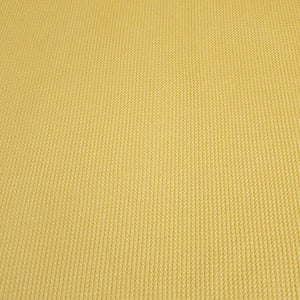 Waffle Thermal Knit Fabric, Very Soft Cotton Blend Butter Yellow Color Fabric, 4-Way Stretch- Deadstock Fabric,  Sold by the 1/2 Yard