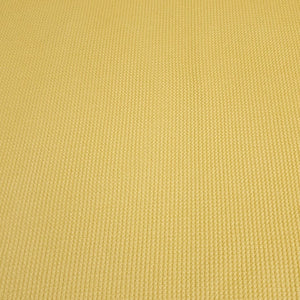 Waffle Thermal Knit Fabric, Very Soft Cotton Blend Butter Yellow Color Fabric, 4-Way Stretch- Deadstock Fabric,  Sold by the 1/2 Yard