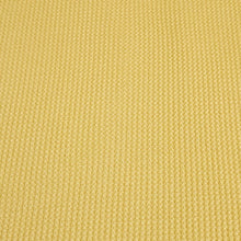 Load image into Gallery viewer, Waffle Thermal Knit Fabric, Very Soft Cotton Blend Butter Yellow Color Fabric, 4-Way Stretch- Deadstock Fabric,  Sold by the 1/2 Yard
