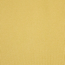 Load image into Gallery viewer, Waffle Thermal Knit Fabric, Very Soft Cotton Blend Butter Yellow Color Fabric, 4-Way Stretch- Deadstock Fabric,  Sold by the 1/2 Yard
