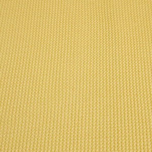 Waffle Thermal Knit Fabric, Very Soft Cotton Blend Butter Yellow Color Fabric, 4-Way Stretch- Deadstock Fabric,  Sold by the 1/2 Yard