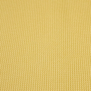 Waffle Thermal Knit Fabric, Very Soft Cotton Blend Butter Yellow Color Fabric, 4-Way Stretch- Deadstock Fabric,  Sold by the 1/2 Yard