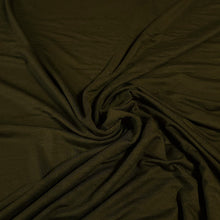 Load image into Gallery viewer, Bamboo Spandex Fabric, Dark Teal or Army Green, Very Soft Feel and Fluid Drape, 4 Way Stretch - Perfect for Apparel -Sold by the 1/2 yard
