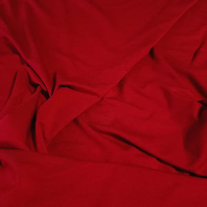 Bamboo Spandex Blend Fabric, Tomato Red Bamboo Fabric, Soft Feel and Fluid Drape, 4 Way Stretch - Perfect for Apparel -Sold by the 1/2 yard