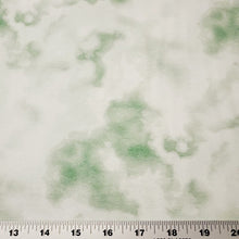 Load image into Gallery viewer, Cotton Spandex Knit by Riley Blake: Green Tone Tie Dye Print. Fun and Popular Stretch Knit Fabric. 4-way Stretch. Sold by the 1/2 yard.
