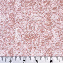 Load image into Gallery viewer, Cotton Linen Woven Blend, Mauve Taupe Print, A Very Fun Boho Look Print, Nice Breathable Fabric. No Stretch Woven, Sold by the 1/2 yard
