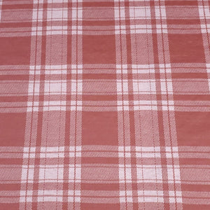 Rayon Polyester Spandex Blend Stretch Knit Fabric. Great Quality and Beautiful Terra Cotta Pink Color. 2-Way Stretch, Sold by the 1/2 Yard