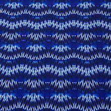 Load image into Gallery viewer, SWIM Fabric: Nylon Spandex Knit, Swimwear Fabric, Wavy Tropical Blue Print. Great Quality For Swimsuit and Activewear. Sold by the 1/2 yard
