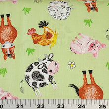 Load image into Gallery viewer, 100% Cotton Woven, Coloring on the Farm by Riley Blake Designs, Cows, Sheep, Lambs, Horses and Pig Fabric, Farm Fabric, Sold by the 1/2 Yard
