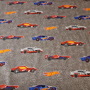 100% Cotton Woven, Hot Wheels Main Gray by Riley Blake Designs, , Sold by the 1/2 Yard