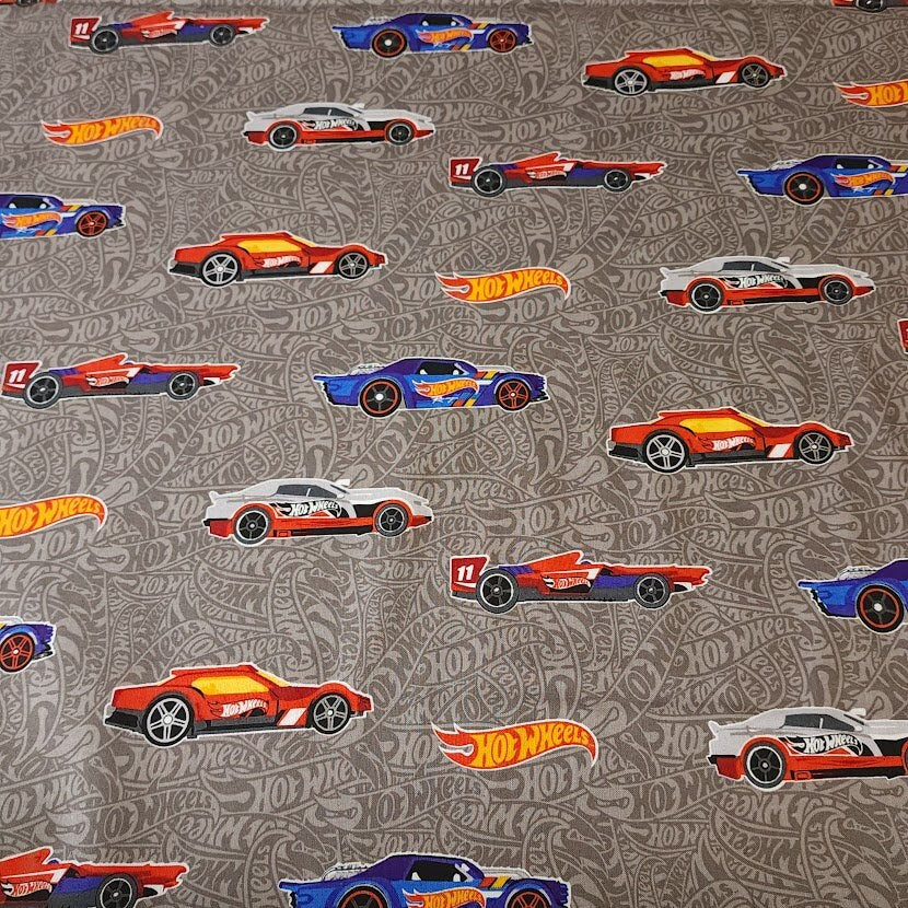 100% Cotton Woven, Hot Wheels Main Gray by Riley Blake Designs, , Sold by the 1/2 Yard