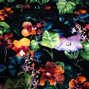 SWIM Fabric: Nylon Spandex, Swimwear Fabric, Pretty Tropical Rainforest Print, Great For Swimsuit and Activewear. Sold by the 1/2 yard