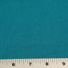 Load image into Gallery viewer, Woven Polyester Fabric, Very Pretty Teal Blue Striped Textured Fabric. No Stretch Woven, Sold by the 1/2 yard
