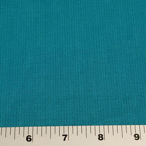 Woven Polyester Fabric, Very Pretty Teal Blue Striped Textured Fabric. No Stretch Woven, Sold by the 1/2 yard