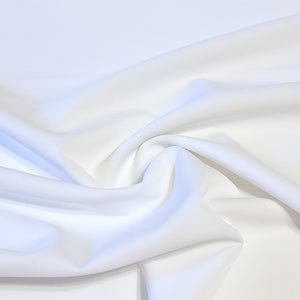 SWIM Fabric: Swimwear Spandex Knit Solid, White Swimsuit Fabric. Nice Feel and Drape for Activewear and Swimwear.  Sold by the 1/2 yard