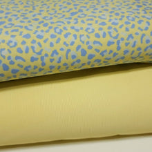 Load image into Gallery viewer, SWIM Fabric: Swimsuit Fabric, Swimwear Fabric, Fun Yellow Gray Cheetah Print. Very Nice For Swimsuit and Activewear. Sold by the 1/2 yard
