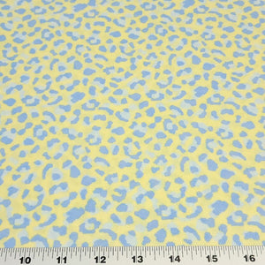 SWIM Fabric: Swimsuit Fabric, Swimwear Fabric, Fun Yellow Gray Cheetah Print. Very Nice For Swimsuit and Activewear. Sold by the 1/2 yard