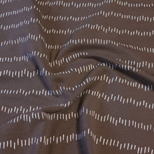 Load image into Gallery viewer, Cotton Spandex Euro Knit Fabric, Fun Fabric For Kids, Dusty Brown White Stripe, Quality Soft Fabric, 4-way Stretch. Sold by the 1/2 yard.
