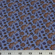 Load image into Gallery viewer, Cotton Spandex Euro Knit Fabric: Pretty Dainty Floral Prints, Excellent Quality Soft Fabric, 4-way stretch. Sold by the 1/2 yard.
