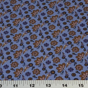 Cotton Spandex Euro Knit Fabric: Pretty Dainty Floral Prints, Excellent Quality Soft Fabric, 4-way stretch. Sold by the 1/2 yard.