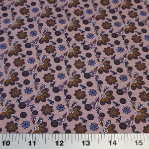 Cotton Spandex Euro Knit Fabric: Pretty Dainty Floral Prints, Excellent Quality Soft Fabric, 4-way stretch. Sold by the 1/2 yard.