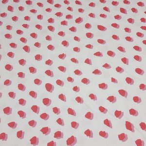 Cotton Knit Fabric Pink Cheetah Print Fabric Kids Fun Knit Fabric for Apparel on White or Blush Pink Cotton Spandex, Sold by the 1/2 Yard