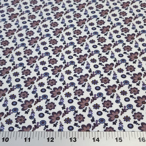 Cotton Spandex Euro Knit Fabric: Pretty Dainty Floral Prints, Excellent Quality Soft Fabric, 4-way stretch. Sold by the 1/2 yard.