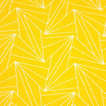 Load image into Gallery viewer, Knit Fabric Pink or Yellow Geometric Cotton Spandex Cute Stretch Knit Fabric For Kids 4 Way Stretch Quality Fabric, Sold by the 1/2 yard.
