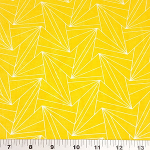 Knit Fabric Pink or Yellow Geometric Cotton Spandex Cute Stretch Knit Fabric For Kids 4 Way Stretch Quality Fabric, Sold by the 1/2 yard.