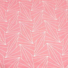 Load image into Gallery viewer, Knit Fabric Pink or Yellow Geometric Cotton Spandex Cute Stretch Knit Fabric For Kids 4 Way Stretch Quality Fabric, Sold by the 1/2 yard.
