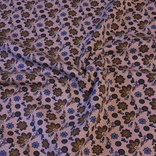 Load image into Gallery viewer, Cotton Spandex Euro Knit Fabric: Pretty Dainty Floral Prints, Excellent Quality Soft Fabric, 4-way stretch. Sold by the 1/2 yard.
