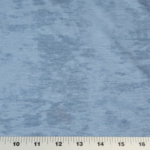 French Terry Knit Fabric, Blue Tie Dye, Nice Soft and Cozy Feel, Poly Rayon Spandex Tri Blend, 4-Way Stretch, Sold by the 1/2 yard