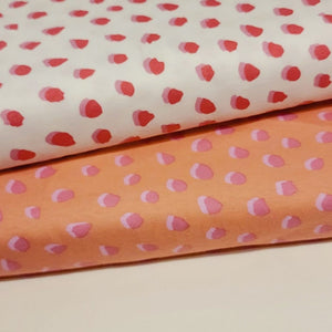 Cotton Knit Fabric Pink Cheetah Print Fabric Kids Fun Knit Fabric for Apparel on White or Blush Pink Cotton Spandex, Sold by the 1/2 Yard